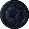 Ekena Millwork Baile Ceiling Medallion (Fits Canopies up to 3 1/4"), Hand-Painted Midnight Dream, 20"OD x 1 5/8"P CM20BLMDF - alternate 1